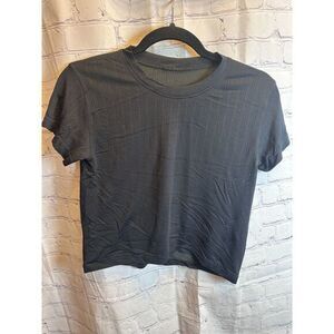 lululemon athletica Black Short Sleeve Tee